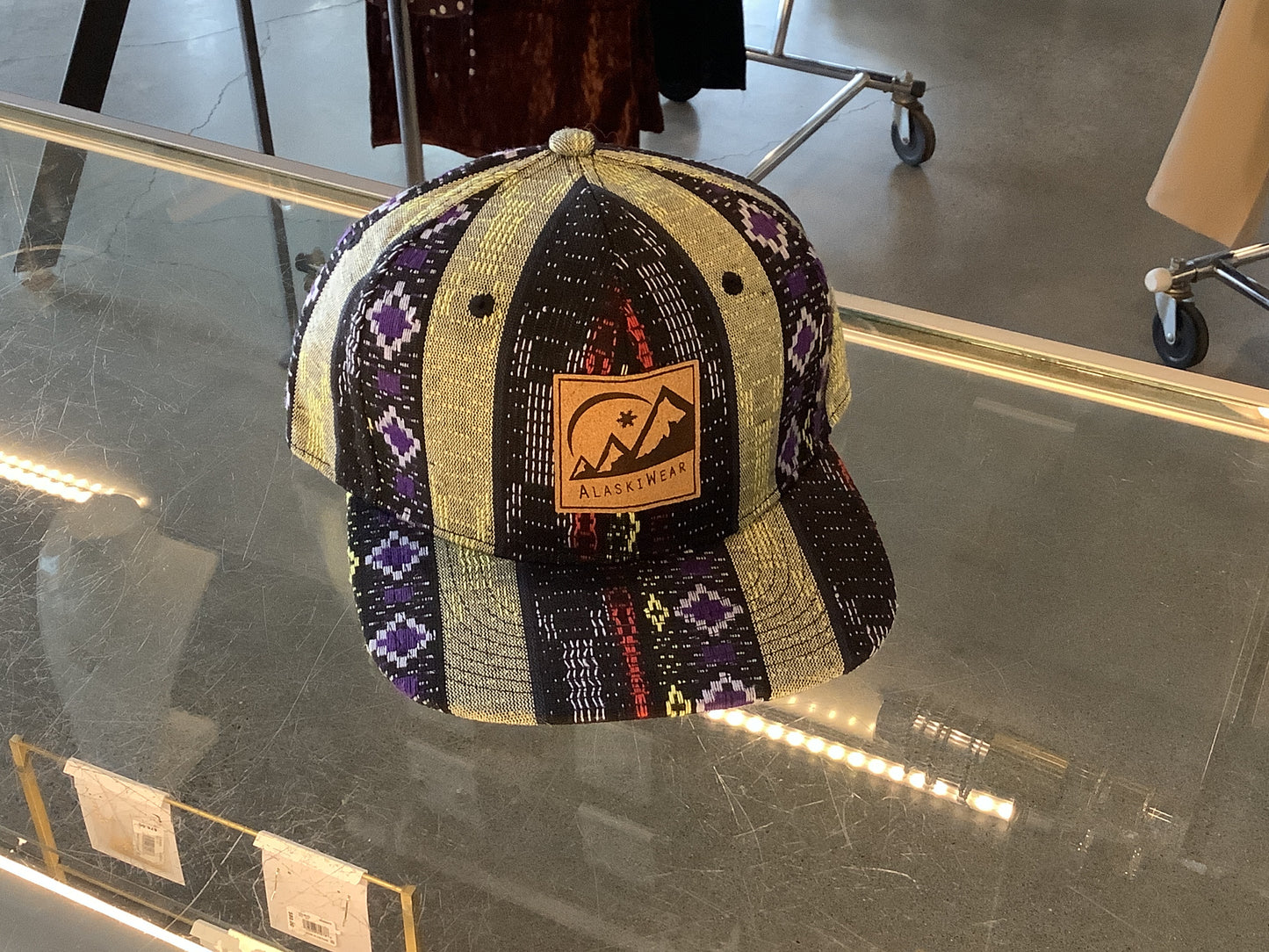 Alaskiwear Adult Trucker - Black/Purple Tribal