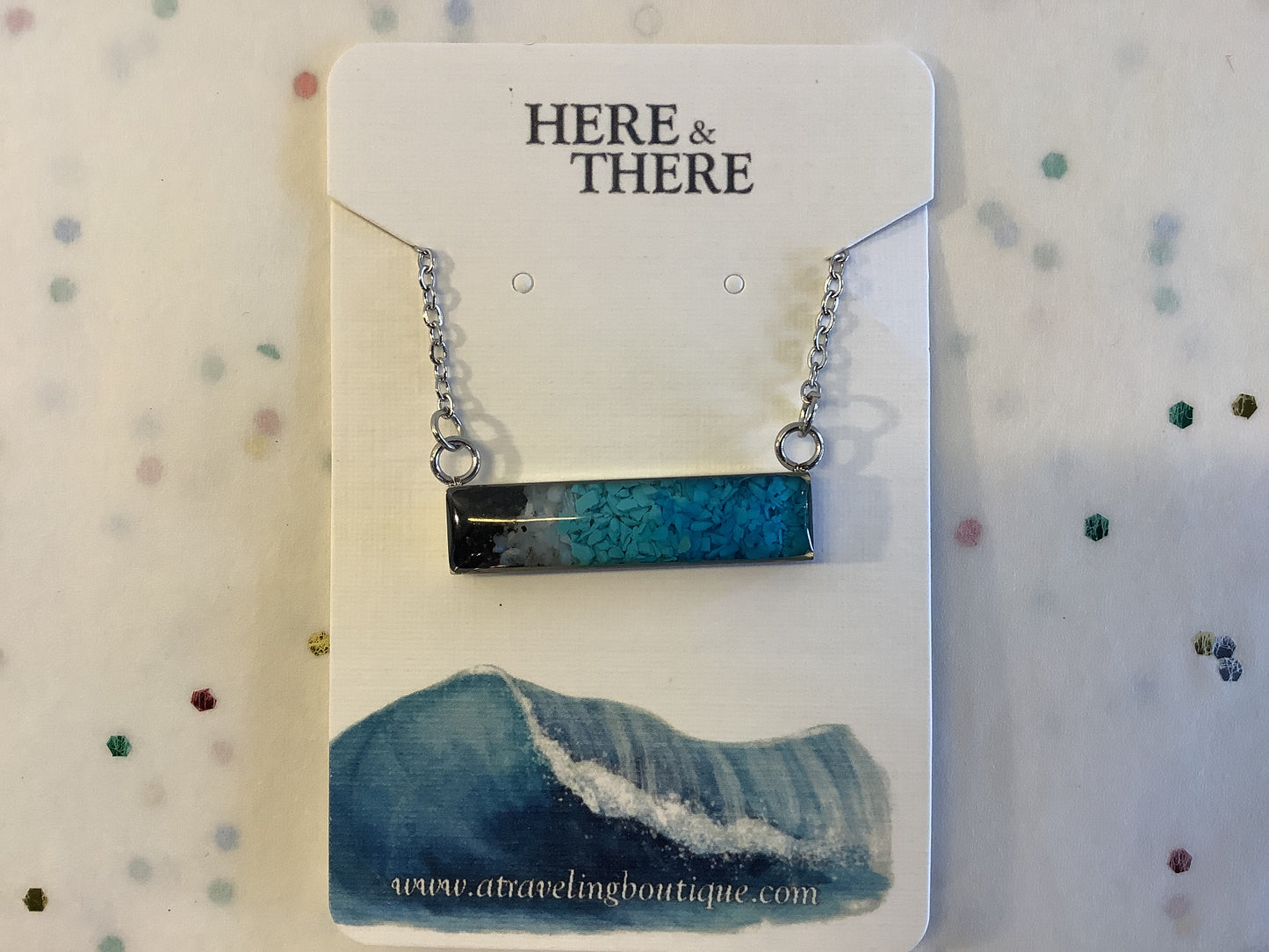 Alaska Destination Horizontal Bar Necklace