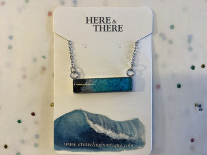 Alaska Destination Horizontal Bar Necklace