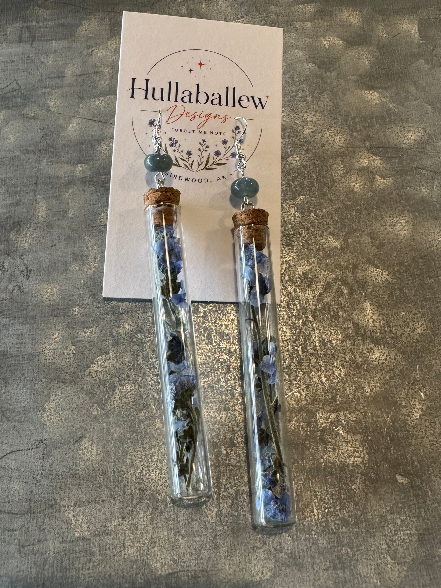 Long Alaskan Wildflower Earrings