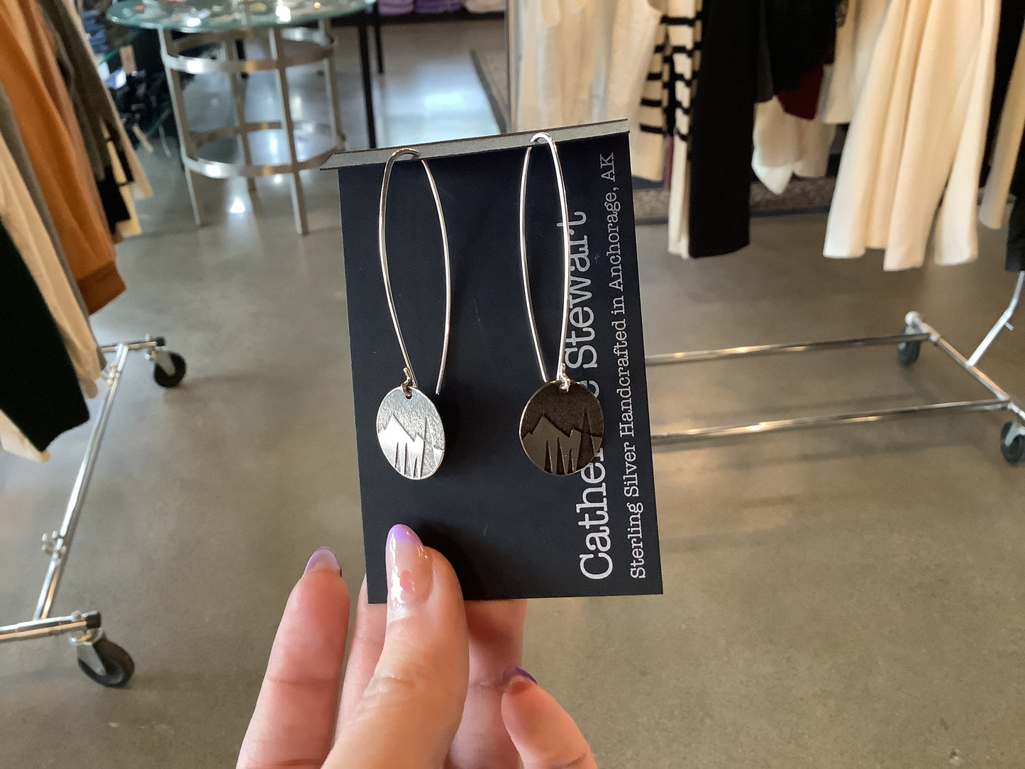 Mountain/Spruce Earring Long