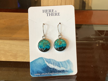 Round Dangle Earrings