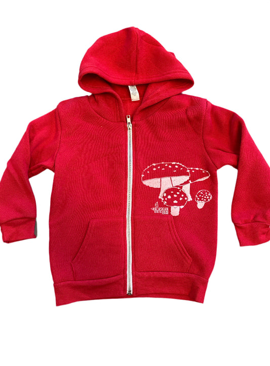 Kids Mushroom Zip-Up