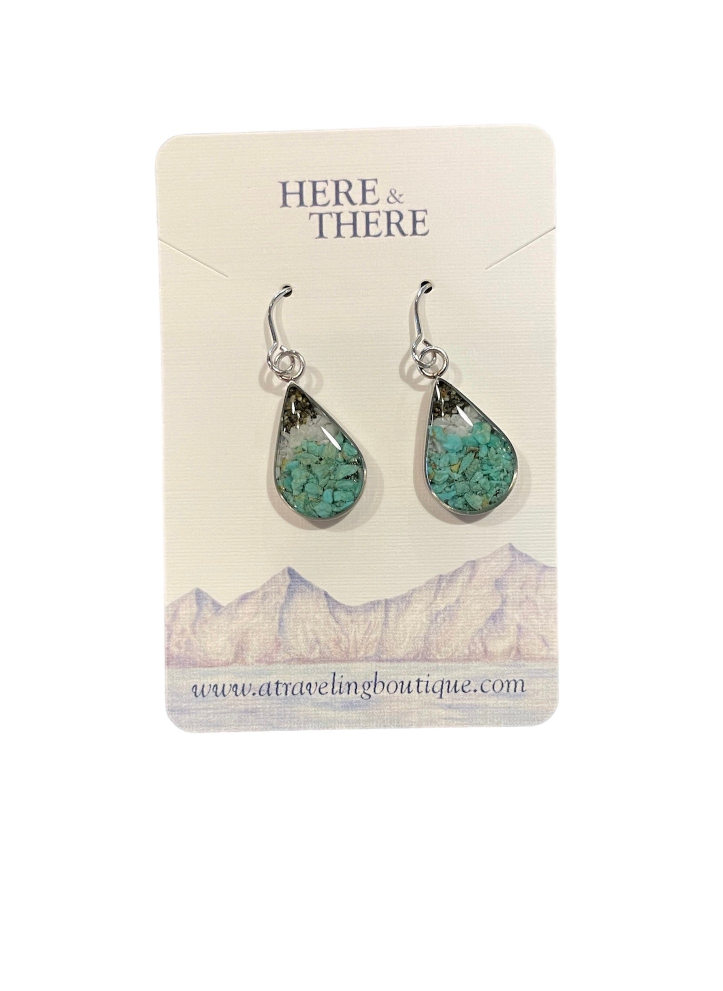 Alaska Destination Tear Drop Earrings-Local-Bottoms Up Boutique-Anchorage AK