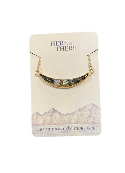 Destination Alaska Curved Necklace