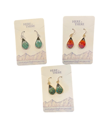Alaska Destination Tear Drop Earrings-Local-Bottoms Up Boutique-Anchorage AK
