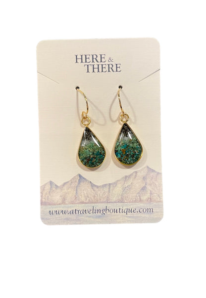 Alaska Destination Tear Drop Earrings-Local-Bottoms Up Boutique-Anchorage AK