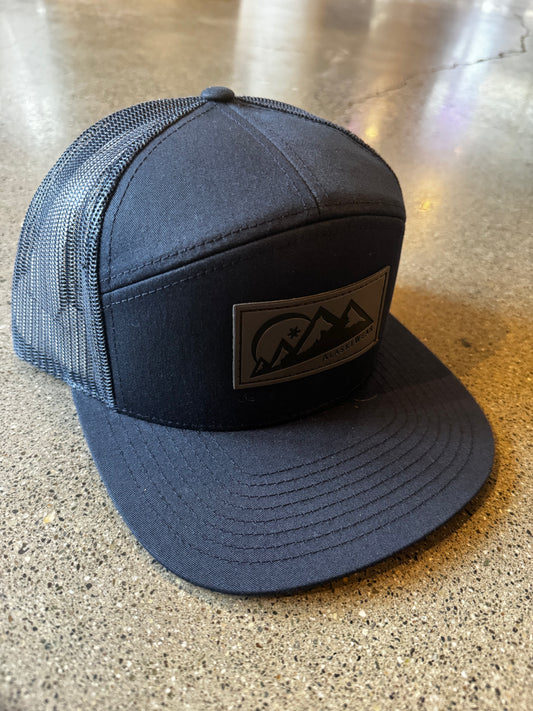 Adult Trucker - Navy w/ Mesh Back-Hat-Bottoms Up Boutique-Anchorage AK