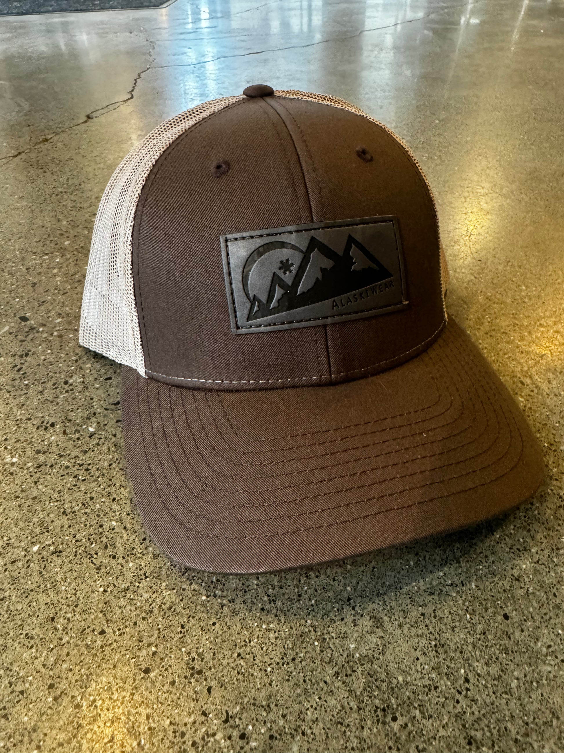 Adult Alaskiwear Curved Bill Hat- Assorted-Hat-Brown/Cream-Bottoms Up Boutique-Anchorage AK