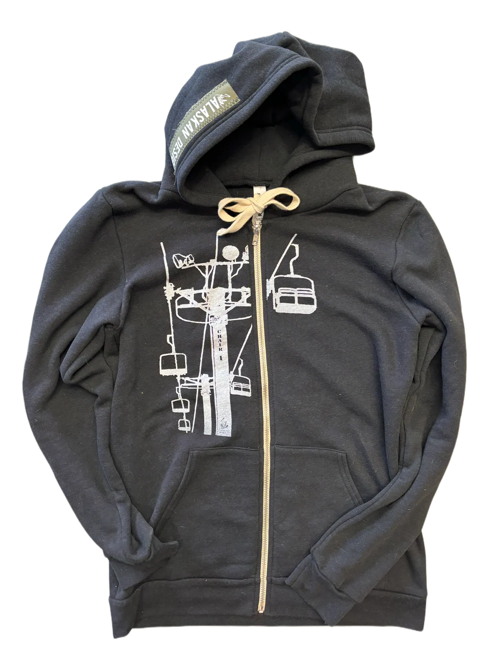 Chair 1 Black Zip Up