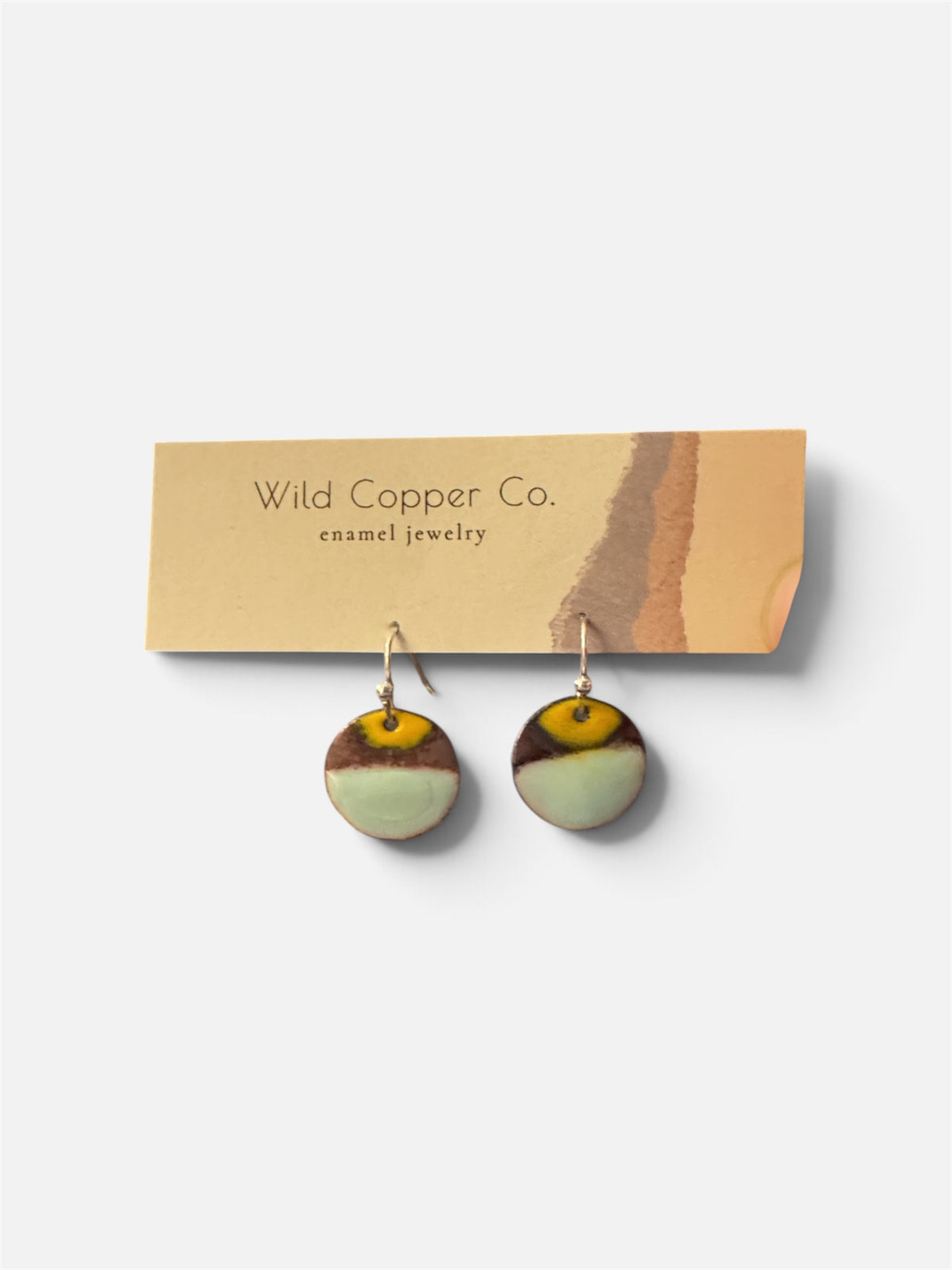 Wild Copper Co. Fall Earrings-Earrings-Wild Copper Co.-Small Two Tone Circle-Bottoms Up Boutique