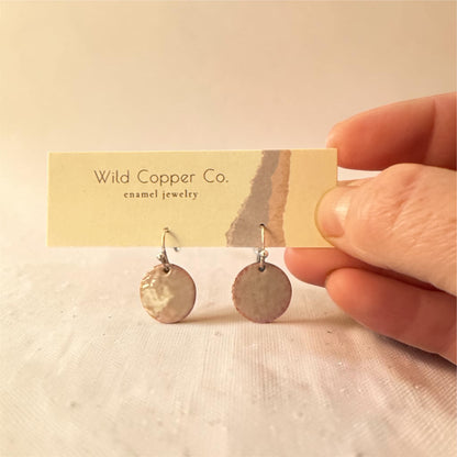 Wild Copper Co. Fall Earrings-Earrings-Wild Copper Co.-Small Mauve Circle-Bottoms Up Boutique