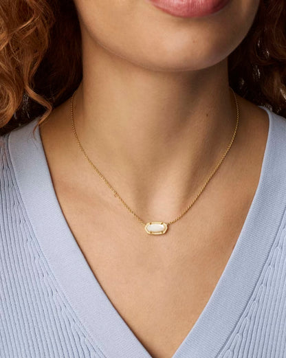 Elisa Ivory Pendent Necklace