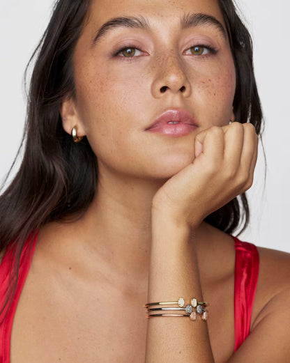 Emilie Gold Iridescent Drusy Bracelet