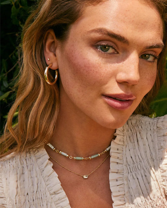 Mini Elisa Pendant Necklace in Dichroic Glass-Jewelry-Bottoms Up Boutique-Anchorage AK