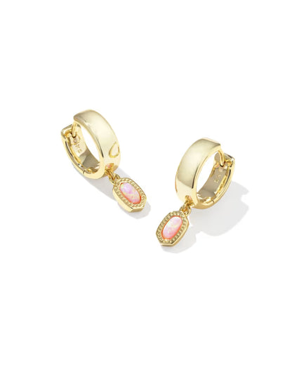 Mini Ellie Gold Wide Huggie Earrings