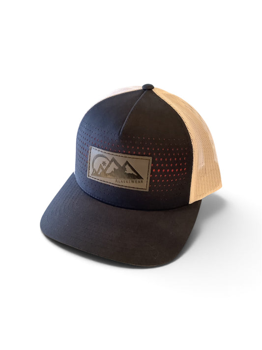 Alaskiwear Adult Trucker - Black & Red w/ White Mesh-Hat-Alaskiwear-Bottoms Up Boutique