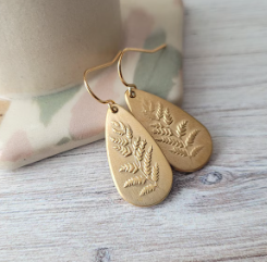 Fiddlehead Fern Teardrop Earring