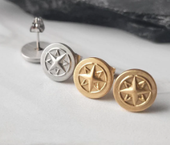 Compass Stud Earrings