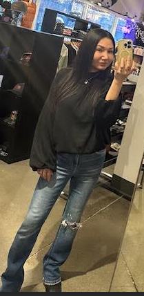 Balloon Sleeve Striped Knit Top-Shirts & Tops-Bottoms Up Boutique-Anchorage AK