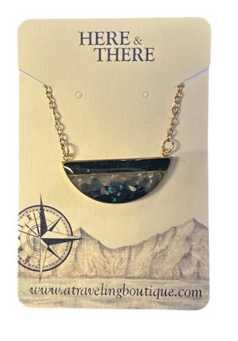 Destination Half Circle Necklace