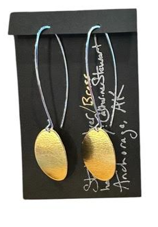 Sterling Silver & Brass Earrings-Local-Bottoms Up Boutique-Anchorage AK