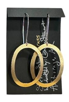 Sterling Silver & Brass Drop Earrings-Local-Bottoms Up Boutique-Anchorage AK