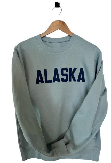 Alaska Crewneck Sweatshirt-Sweatshirt, Hoodies & Windbreakers-Bottoms Up Boutique-Anchorage AK