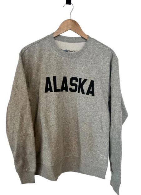 Alaska Crewneck Sweatshirt-Sweatshirt, Hoodies & Windbreakers-Bottoms Up Boutique-Anchorage AK