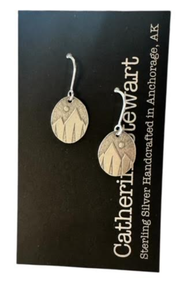 Moon/Mountain Earring