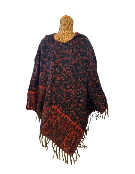 AlaskiWear Adult Blanket Poncho Long