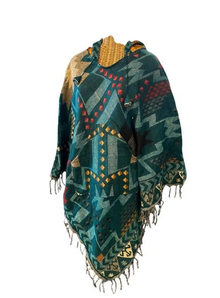 AlaskiWear Adult Blanket Poncho Long