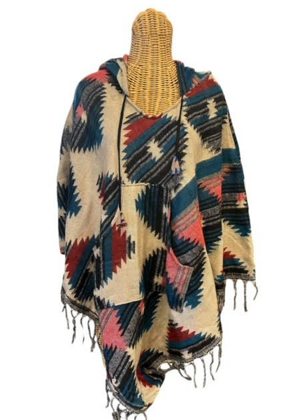 AlaskiWear Adult Blanket Poncho Long