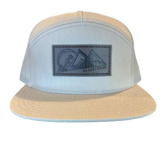 Adult Trucker - Seven Panel Hat-Hat-Khaki-Bottoms Up Boutique-Anchorage AK