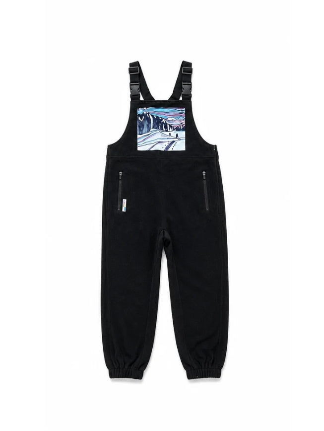 Skin Track Drop Seat Fleece Overalls