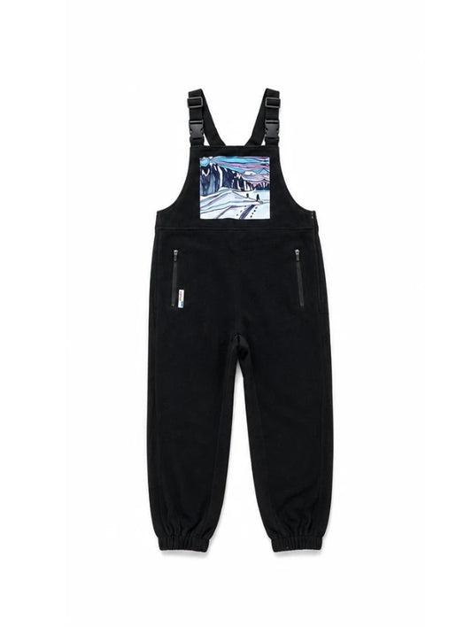 Skin Track Drop Seat Fleece Overalls-Jumpsuits & Rompers-SWOOP-Bottoms Up Boutique