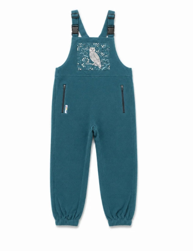 Wise Owl Drop Seat Fleece Overalls-Jumpsuits & Rompers-SWOOP-Bottoms Up Boutique