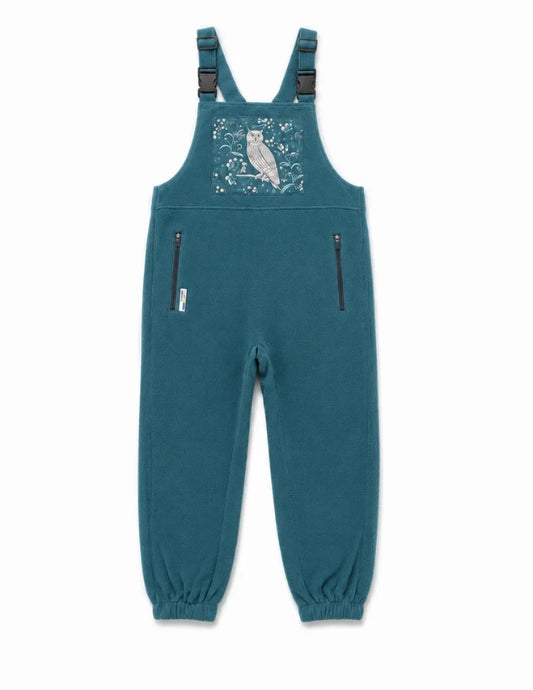 Wise Owl Drop Seat Fleece Overalls-Jumpsuits & Rompers-SWOOP-Bottoms Up Boutique