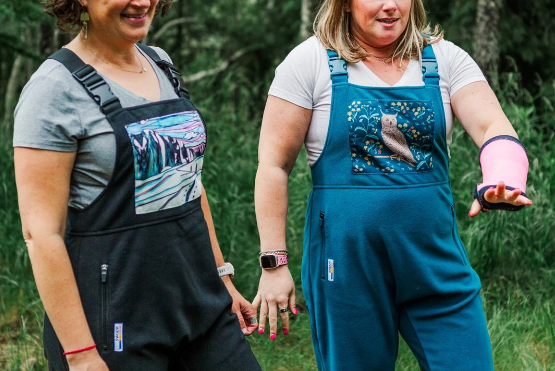 Skin Track Drop Seat Fleece Overalls