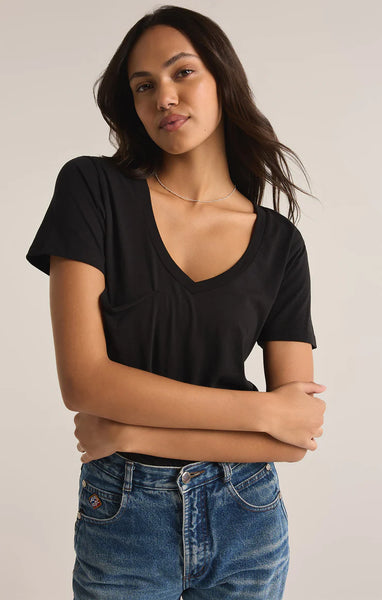 Black Pocket T