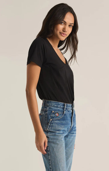 Black Pocket T