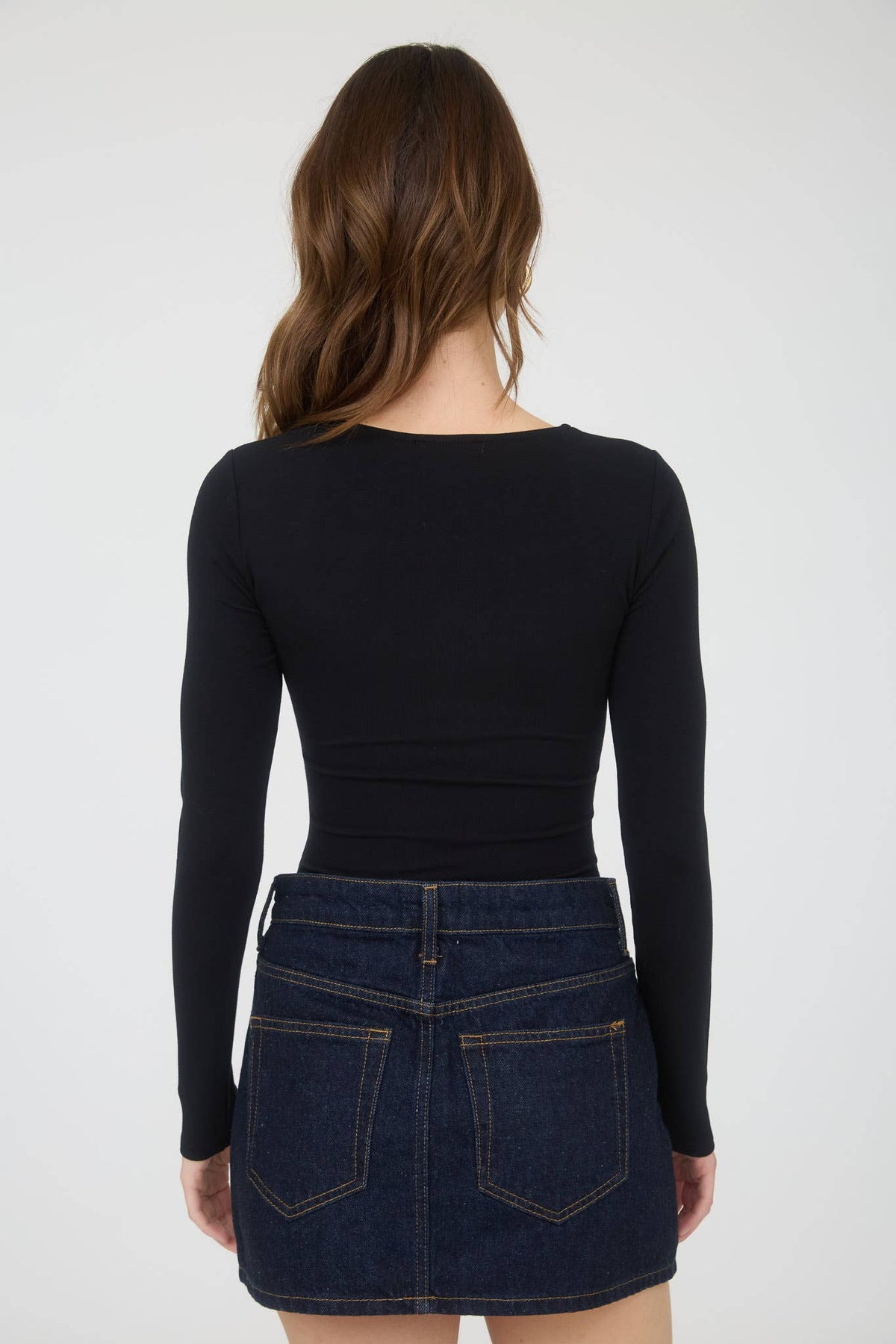 Square Neck Ruched Top-Shirts & Tops-The Workshop Studio-Bottoms Up Boutique