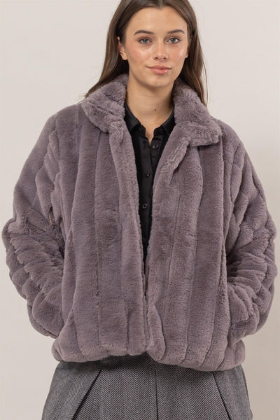 Faux Mink Jacket