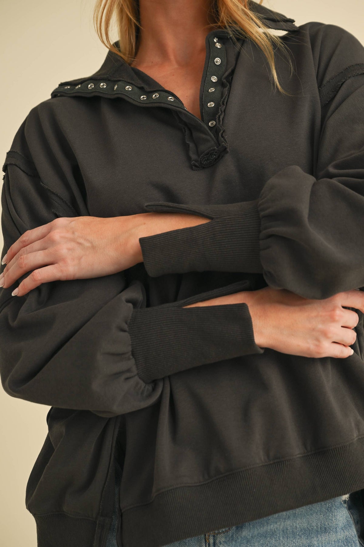 Tamika Henley Sweatshirt