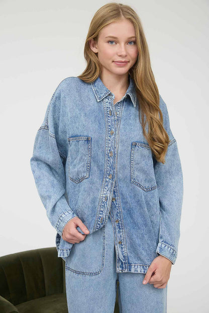 Chambray Button Down Shirt