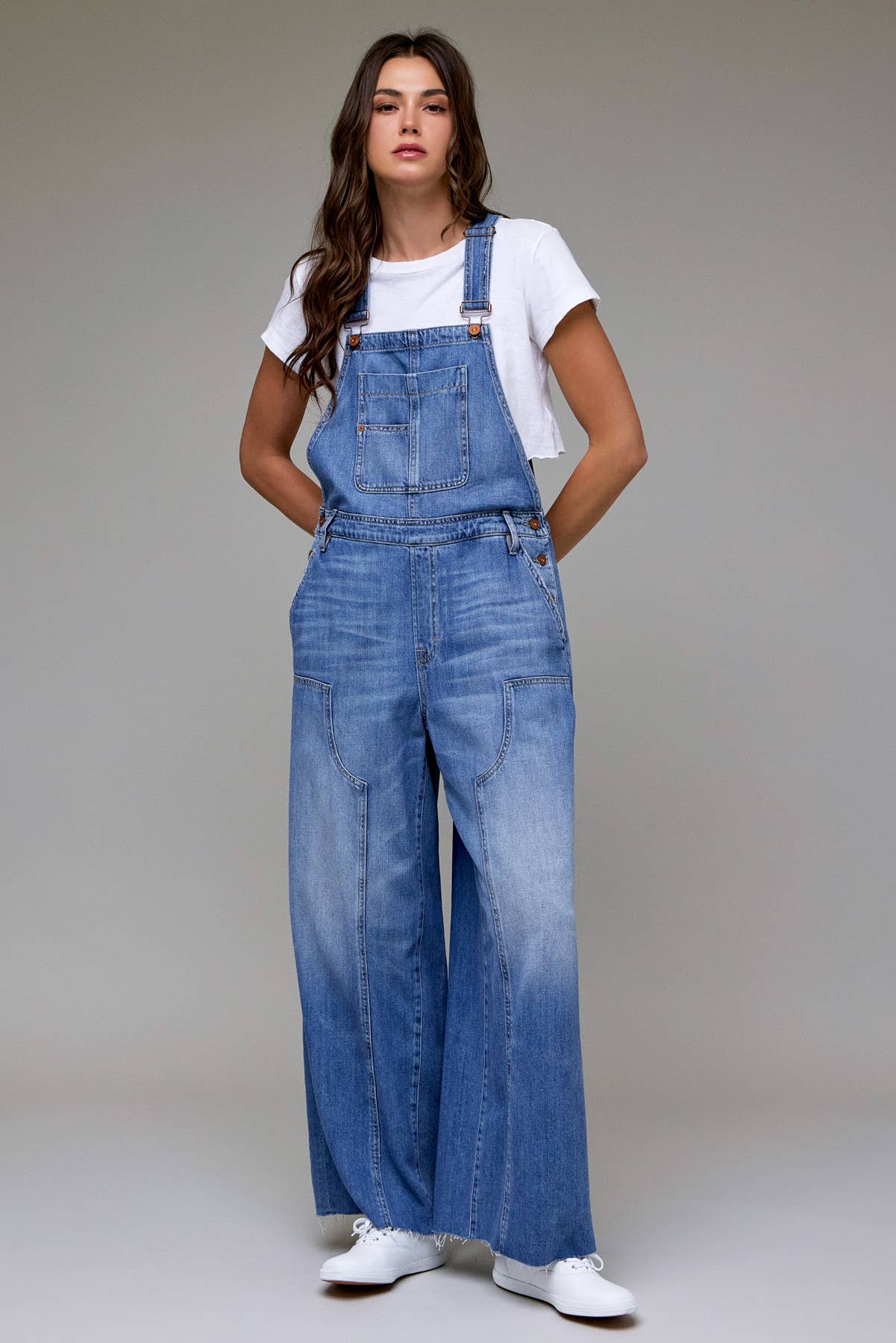 Medium Wash Western Overall