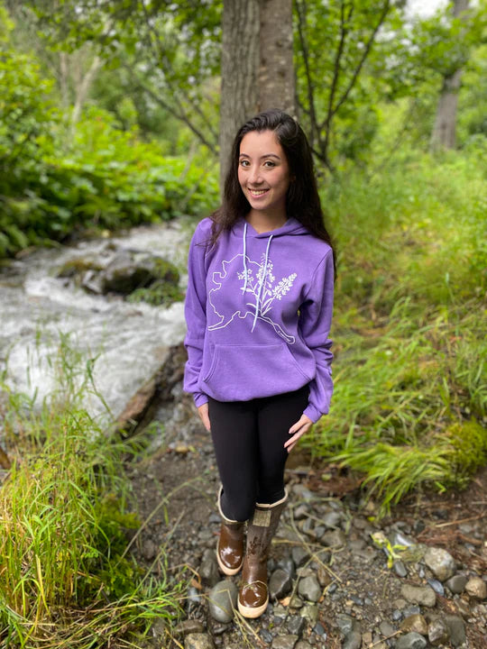 AK Wildflowers Hoodie Purple