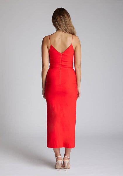 Palmer Red Midaxi Dress