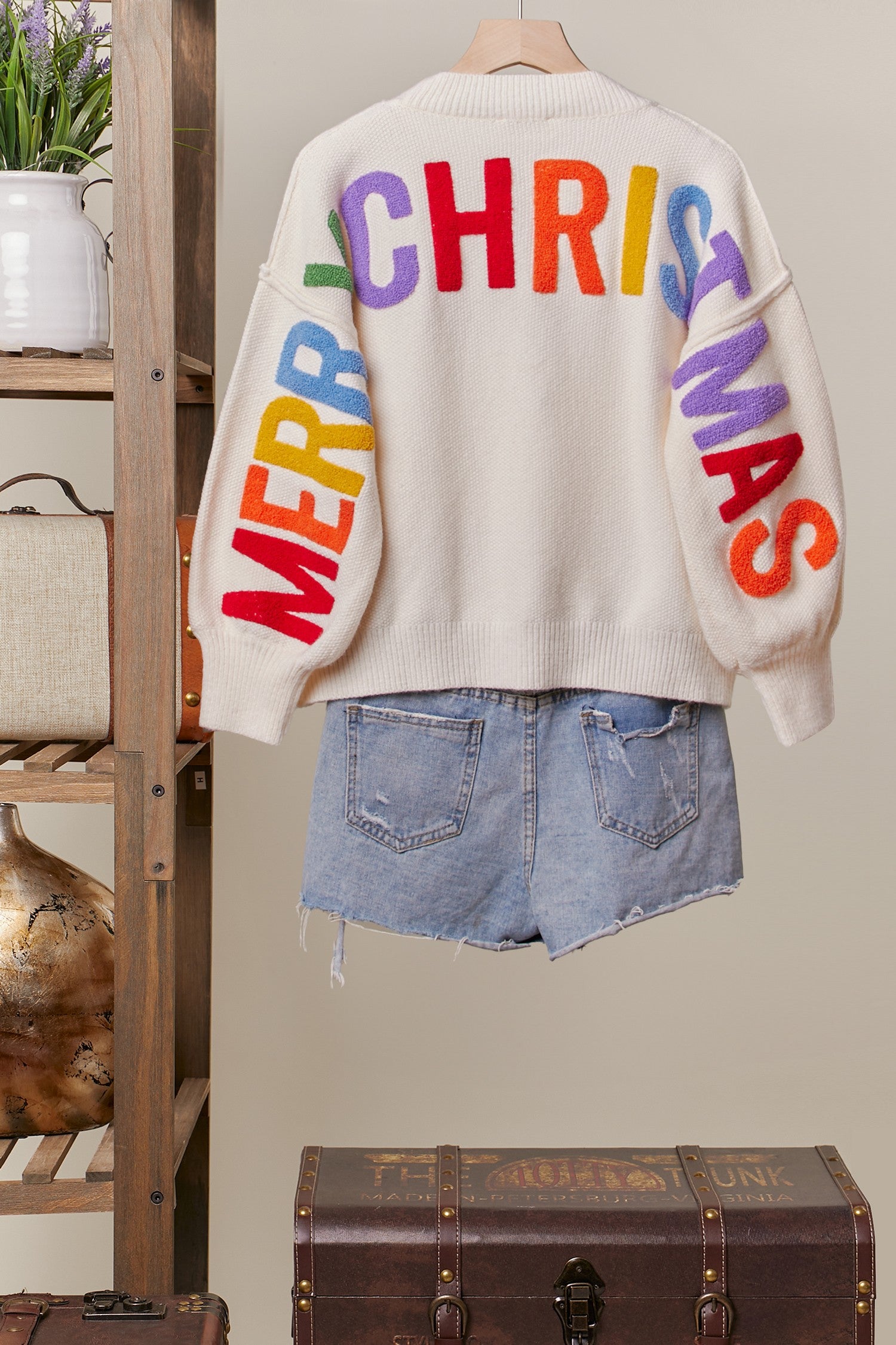 Oversize Christmas Sweater-Sweaters-Bottoms Up Boutique-Anchorage AK