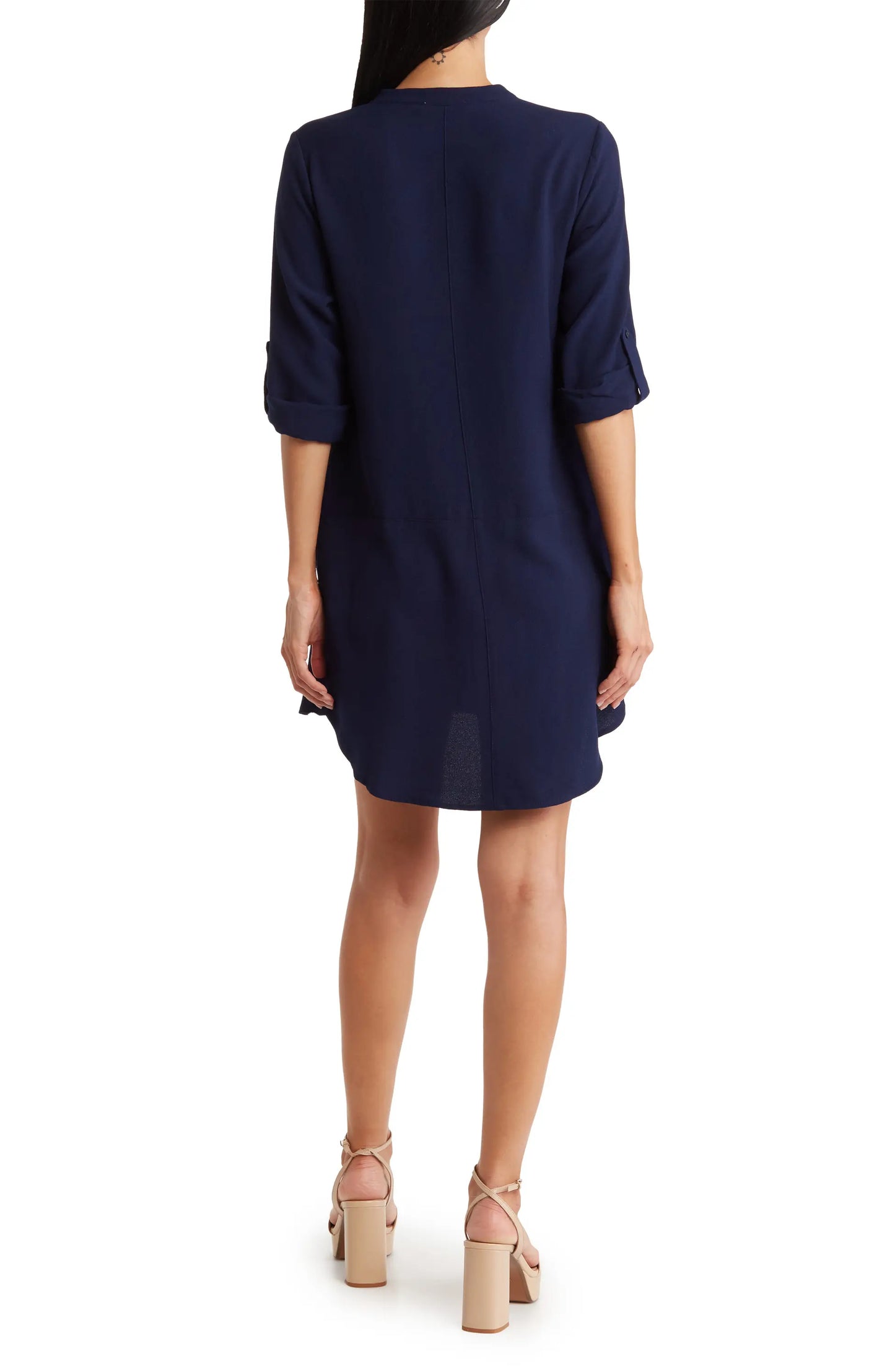 Novak Split Neck Dress-Dresses-Bottoms Up Boutique-Anchorage AK
